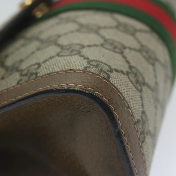 GUCCI GG Supreme Web Sherry Line Clutch Bag - Picture 11 of 15